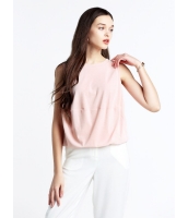 ガーベラレディース ファッション シンプル 袖なし Tシャツ mb10883-2