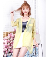 ガーベラレディース 韓国風 カジュアル ファッション 通気性 七分丈袖 涼しい カーディガン mb11985-2