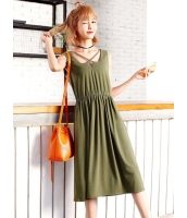 ガーベラレディース 韓国風 ファッション カジュアル 袖なし ワンピース mb12011-1