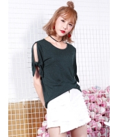 ガーベラレディース 韓国風 ファッション コーデアイテム ゆったり Tシャツ mb12012-1