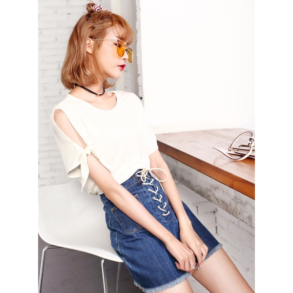ガーベラレディース 韓国風 ファッション コーデアイテム ゆったり Tシャツ mb12012-2