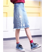 ガーベラレディース 韓国風 ファッション ダメージ デニム スカート mb12042-1