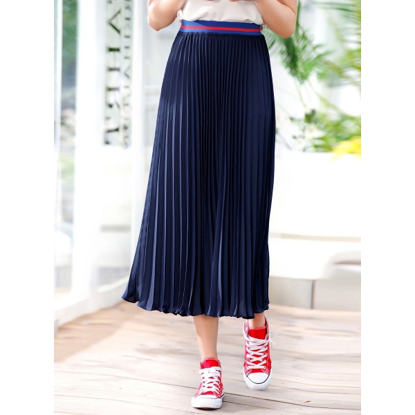 ガーベラレディース 韓国風 ファッション シフォン プリーツ スカート mb12060-1