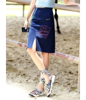 ガーベラレディース 韓国風 ファッション 個性派 刺繡入り ミニAライン デニム スカート mb12166-1