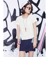 ガーベラレディース 韓国風 カジュアル ファッション ハイロー 半袖 Tシャツ mb12250-2