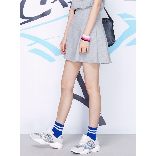 ガーベラレディース 韓国風 ファッション 通気性 肌に優しい綿質 ハイウエスト Aライン ゴアードスカート mb12261-2