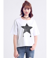 ガーベラレディース 韓国風 ファッション おおらか ゆったり 半袖 Tシャツ mb12282-2