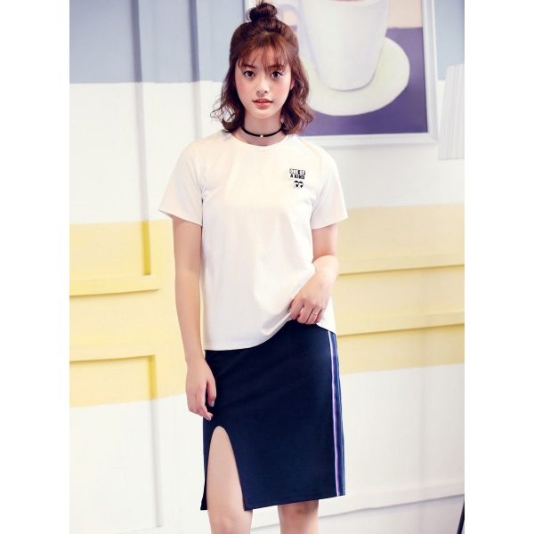ガーベラレディース 韓国風 ファッション 個性派 丸首 Tシャツ mb12283-2