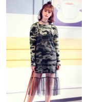 ガーベラレディース 韓国風 ファッション 2点セット ミニワンピース + メッシュキャミソールワンピース mb12297-1