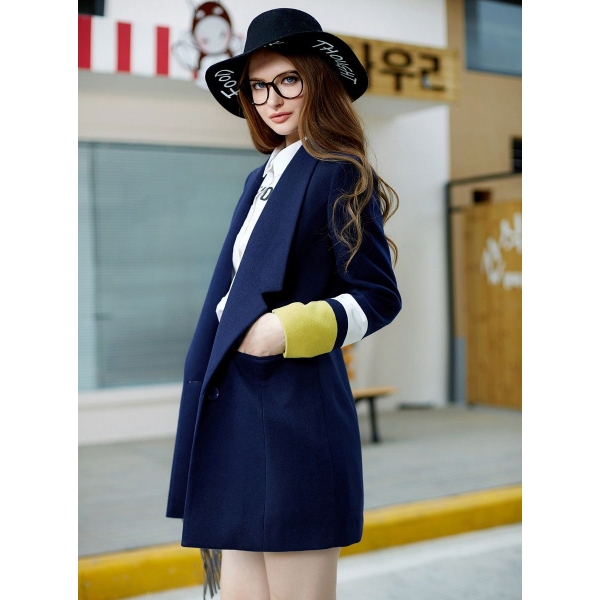 ガーベラレディース ショートコート  韓国風 おおらか ファッション 着やせ 長袖 mb12629-2