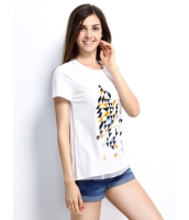 ガーベラレディース Tシャツ カットソー 半袖 シンプル ベーシック デジタルプリント mb14257-2