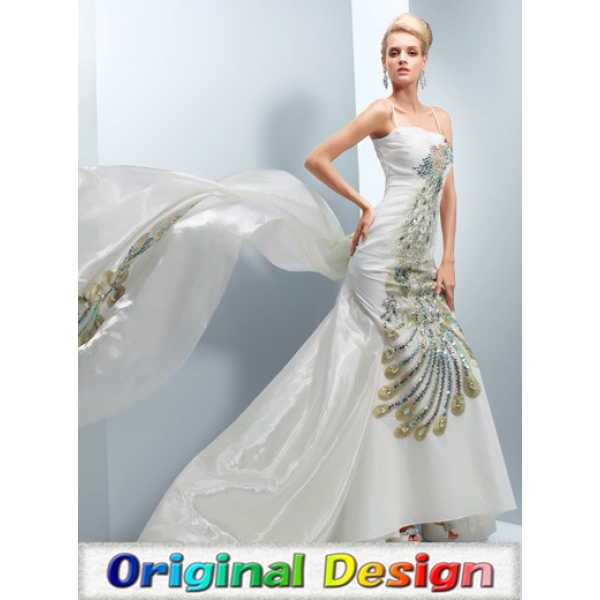 ガーベラレディース ウエディングドレス ロングドレス マーメイドラインドレス デラックス 刺繍 ロングテール mb14540-1