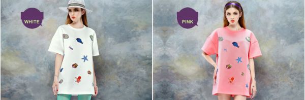 【即納】トレーナ　スウェット　刺繍入りクルーネック　無地ゆったり-yj1776【カラー：ピンク】【サイズ：L】