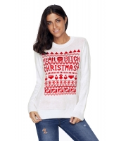 ホワイト クリスマス セーター cc27788-1