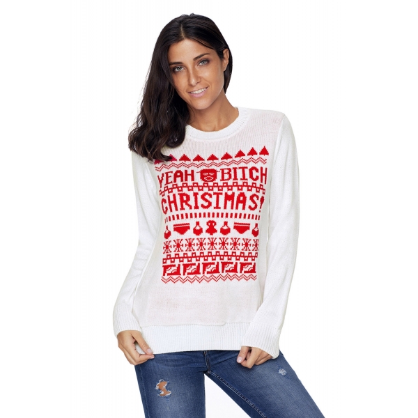 ホワイト クリスマス セーター cc27788-1