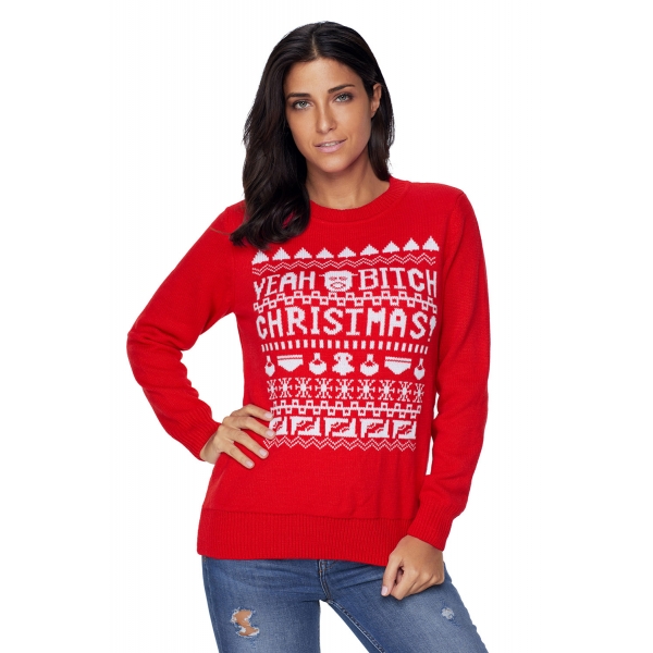 レッド クリスマス セーター cc27788-3